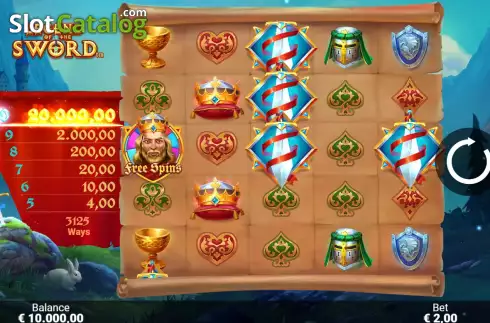 Скрин3. Legend of the Sword слот