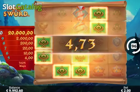 Скрин4. Legend of the Sword слот