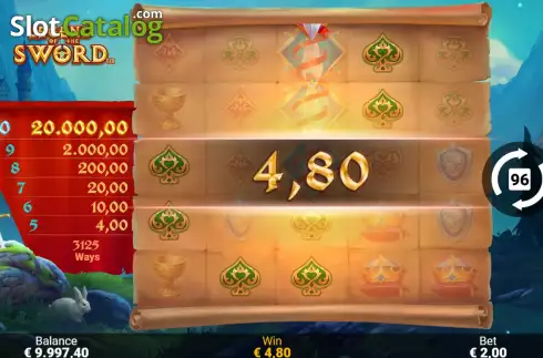 Скрин5. Legend of the Sword слот