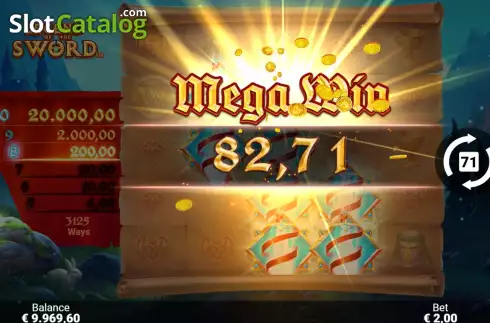 Скрин6. Legend of the Sword слот