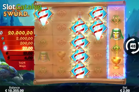 Скрин8. Legend of the Sword слот