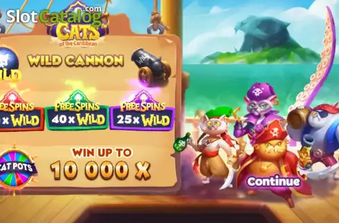 Скрин2. Cats of the Caribbean слот