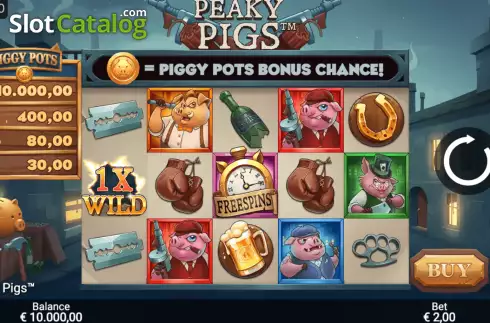 Скрин2. Peaky Pigs слот