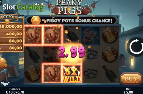 Скрин3. Peaky Pigs слот