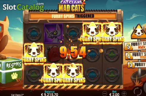 Скрин9. Cat Clans 2 - Mad Cats слот