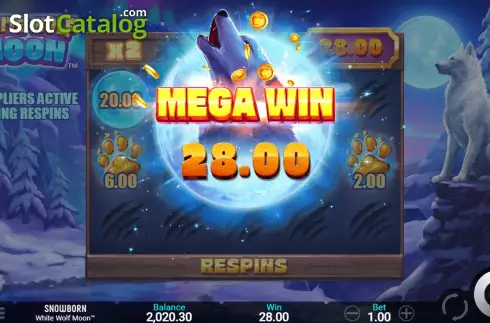 Скрин9. White Wolf Moon слот