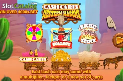 Скрин2. Cash Carts Western Wagons слот