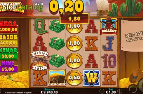 Скрин6. Cash Carts Western Wagons слот