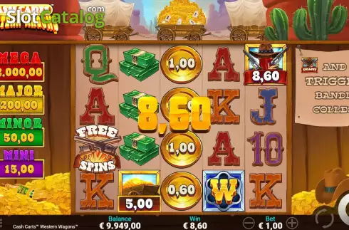 Скрин7. Cash Carts Western Wagons слот
