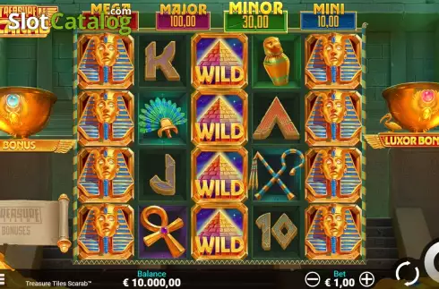 Скрин3. Treasure Tiles Scarab слот