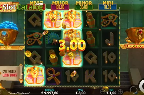 Скрин5. Treasure Tiles Scarab слот