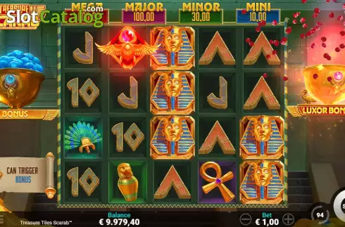 Скрин6. Treasure Tiles Scarab слот