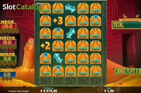 Скрин8. Treasure Tiles Scarab слот