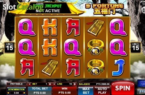 Скрин2. 5 Fortune слот