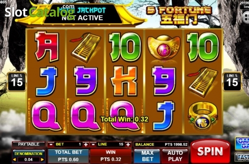 Скрин3. 5 Fortune слот
