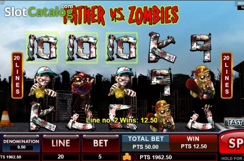 Скрин3. Father & Zombies слот