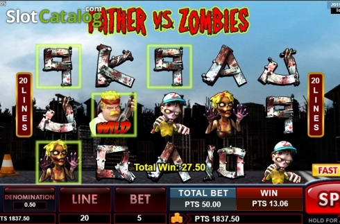 Скрин4. Father & Zombies слот