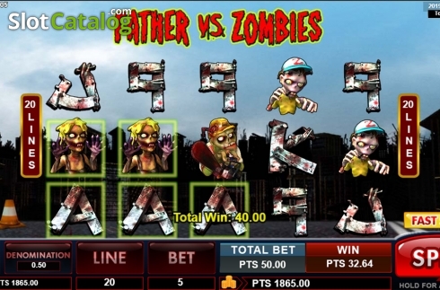 Скрин5. Father & Zombies слот