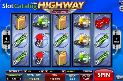 Скрин2. Highway Fortune слот