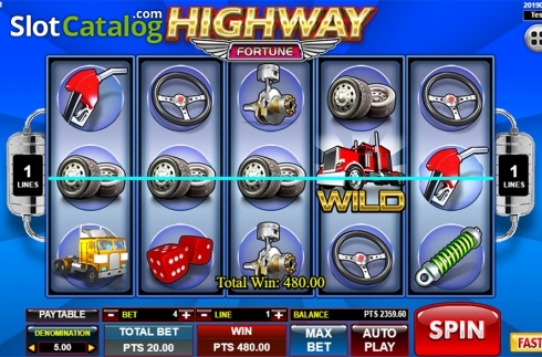 Скрин3. Highway Fortune слот