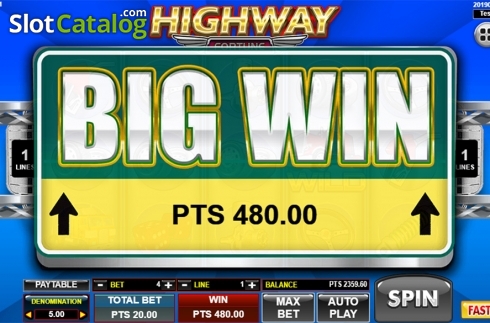 Скрин4. Highway Fortune слот
