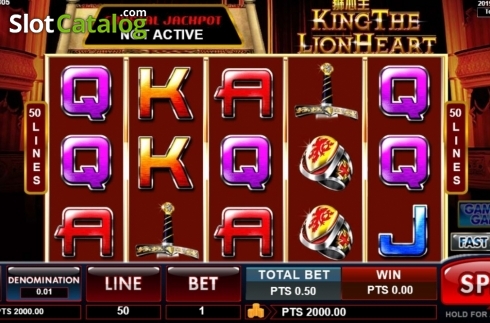 Скрин2. King The Lion Heart слот