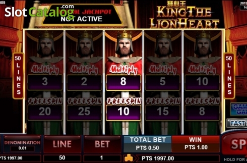 Скрин4. King The Lion Heart слот