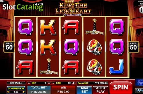 Скрин2. King The Lion Heart SA слот