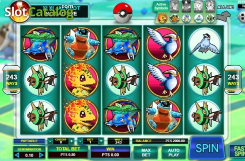 Скрин2. Pocket Mon Go слот