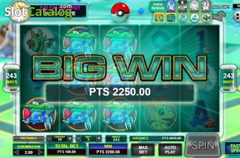 Скрин5. Pocket Mon Go слот