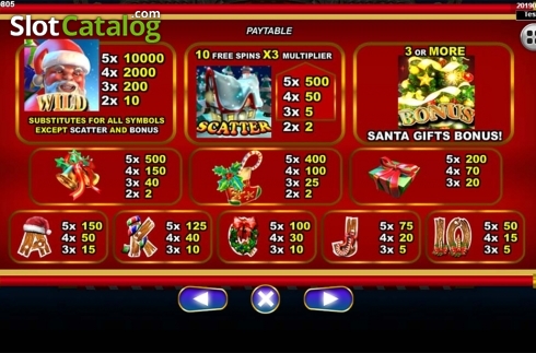 Скрин7. Santa Gifts слот