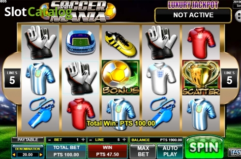 Скрин3. Soccer Mania слот