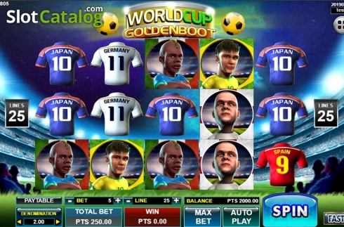 Скрин2. World Cup Golden Boot слот