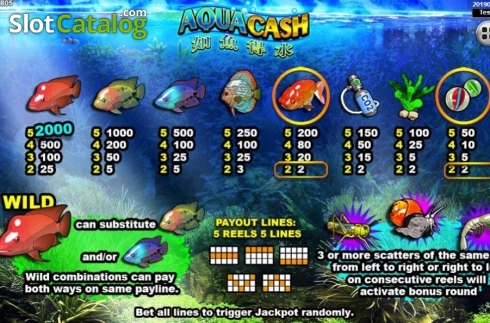 Скрин4. Aqua Cash (Spadegaming) слот