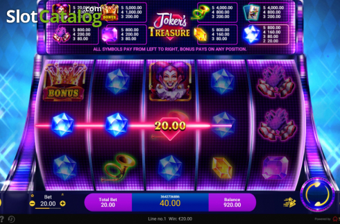 Скрин5. Joker's Treasure слот