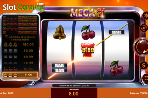 Скрин3. Mega 7 (Spadegaming) слот