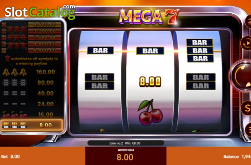 Скрин5. Mega 7 (Spadegaming) слот