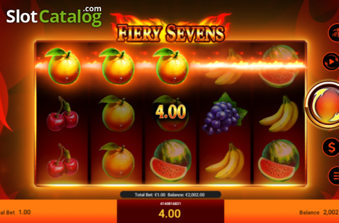 Скрин3. Fiery Sevens слот
