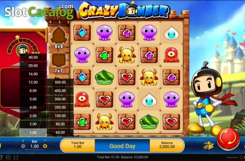Скрин2. Crazy Bomber слот
