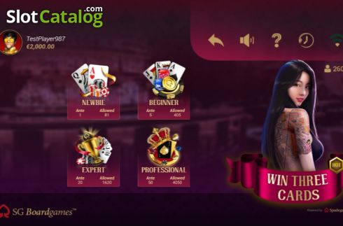 Скрин2. Win Three Cards слот