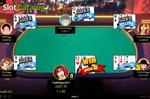 Скрин3. Pok Deng (Spadegaming) слот