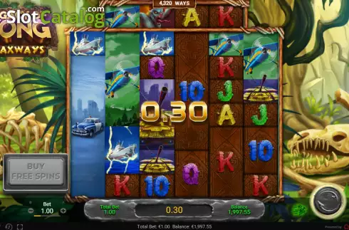 Скрин4. Legacy of Kong Maxways слот