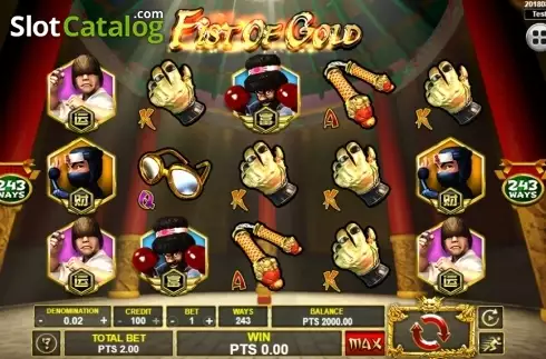 Скрин2. Fist of Gold слот