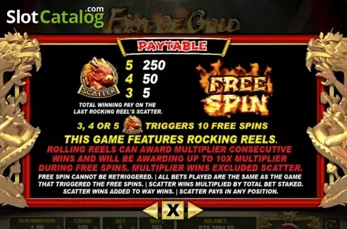Скрин5. Fist of Gold слот