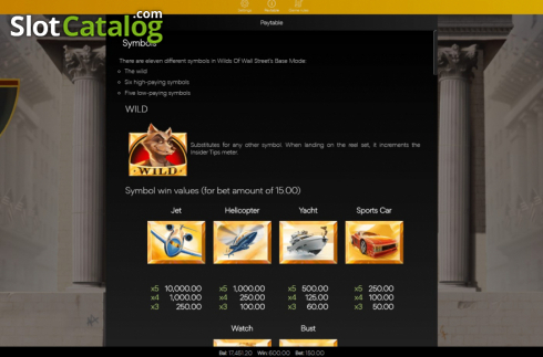 Скрин6. Wilds of Wall Street слот