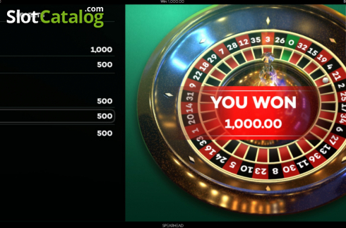 Скрин4. European Roulette (Spearhead Studios) слот