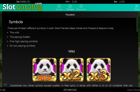 Скрин6. Giant Panda слот