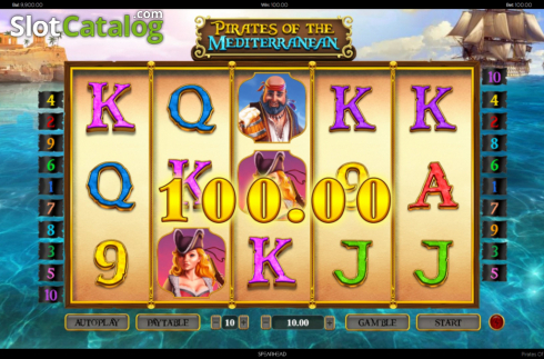 Скрин3. Pirates Of The Mediterranean слот