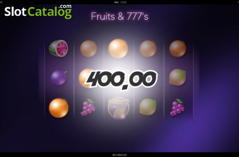 Скрин3. Fruits And Sevens (Spearhead Studios) слот