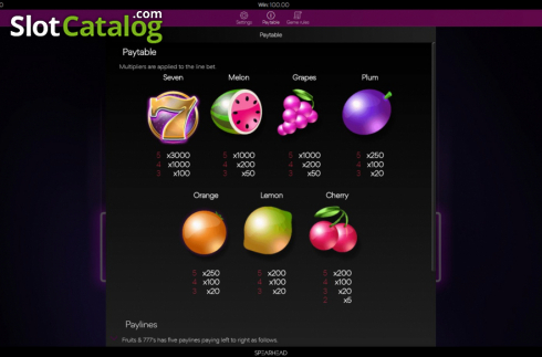 Скрин7. Fruits And Sevens (Spearhead Studios) слот